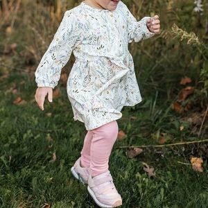 Angel Dear Riverbank Floral dress and leggings set